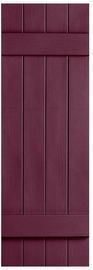 Alpha Shutters Four Board and Batten Closed Vinyl Shutters Pair