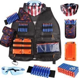 Kids Tactical Vest Kit for Nerf Guns