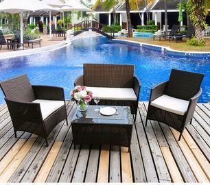 Laisha 4 Piece Rattan Sofa Seating Group w/ Cushions