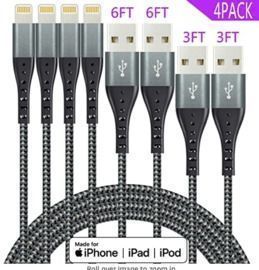 Lightning Cable iPhone Chargers - 4pk