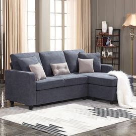 Sylvette 78.5 Reversible Sofa & Chaise w/ Ottoman