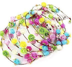 LED Headband Flower Crowns - 12 pk