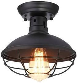 KingSo Industrial Metal Cage Ceiling Light