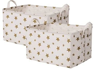 2-Pack of Canvas Storage Baskets