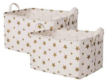 2-Pack of Canvas Storage Baskets