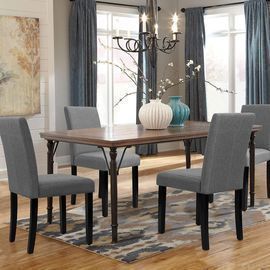 Walnew Set of 4 Modern Upholstered Dining Chairs