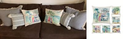 18x18 Summer Pillow Covers - 6pk