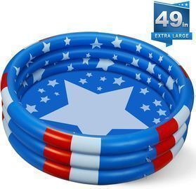 Inflatable Kiddie Pool, 49 x 12