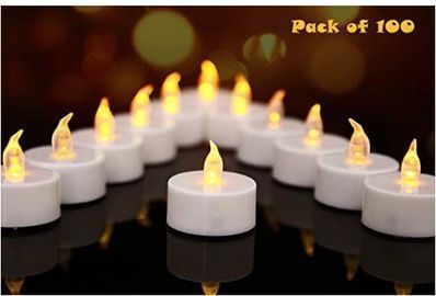 LED Tealight Candles 100-pack