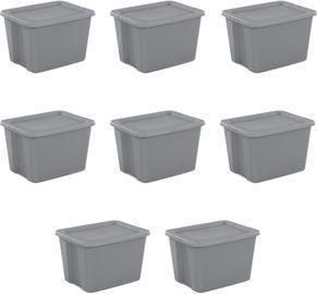 8x Sterilite, 18 Gal./68 L Totes