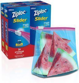 4-Pack of 26-Count Ziploc Slider Gallon Storage Bags w/ Power Shield Technology