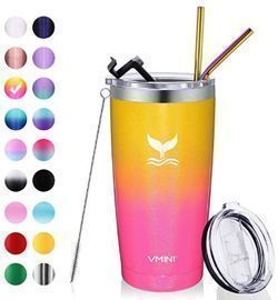 Vmini 20 oz Tumbler with Straws + Lids