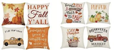 Fall 18x18 Pillow Covers