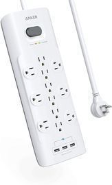 Anker Power Strip Surge Protector w/ 12-Outlets & 3 USB Ports