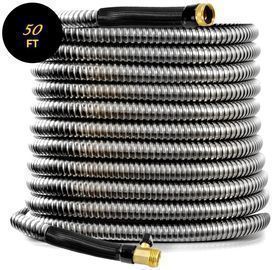 Bionic Steel 5/8 in. Dia x 50 ft. Heavy-Duty Stainless Steel Garden Hose