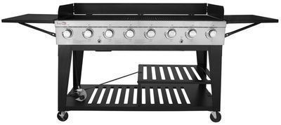 Royal Gourmet 8-Burner Propane Gas Grill with 2 Folding Side Tables