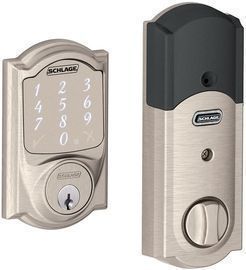 Schlage Sense Smart Deadbolt with Camelot Trim in Satin Nickel