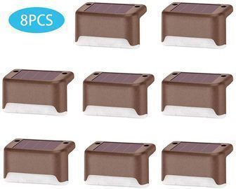 Lightning Deal! 8pcs Solar Deck Lights