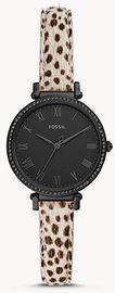 Kinsey Three-Hand Faux Cheetah Hair Leather Watch