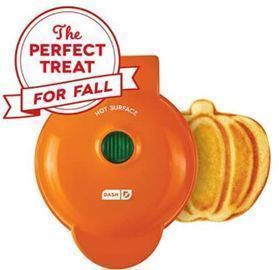 Dash Pumpkin Mini Waffle Maker