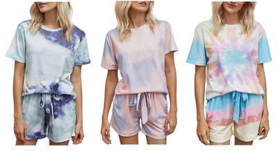 Women's Tie Dye PJ Set