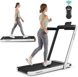 GoPlus 2-in-1 Folding Treadmill