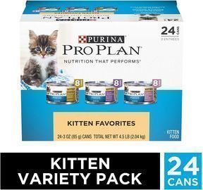 24-Pack 3-Ounce Purina Pro Plan Kitten Canned Wet Cat Food