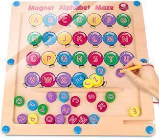 Montessori Magnetic Alphabet Maze Board