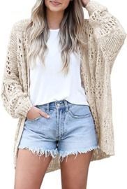 Women's Crochet Sweater Cardigan