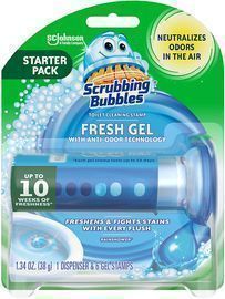 Scrubbing Bubbles Fresh Gel Toilet Bowl Cleaning Stamps