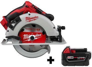 Milwaukee M18 18-Volt Lithium-Ion Brushless Cordless Circular Saw w/ 5.0Ah Battery
