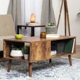 Wooden Mid-Century Modern Retro Coffee Accent Table