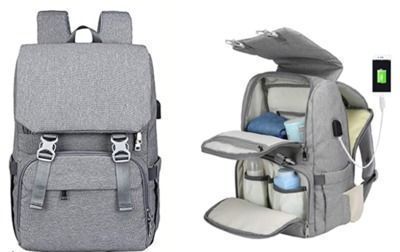 Diaper Bag Backpack with Charging Port
