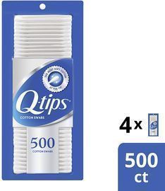 Q-Tips Swabs Cotton, 500 Count (Pack of 4)