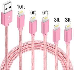 Pink iPhone Lightning Cables - 5 Pack
