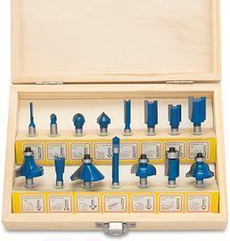 Hiltex 10100 Tungsten Carbide Router Bits, 15pc Set
