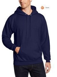 Hanes Men's Pullover Ecosmart Fleece Hooded Sweatshirt (Navy)