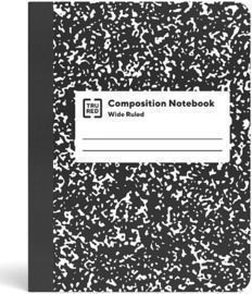 TRU RED Composition Notebook, 7.5 x 9.75, Wide Ruled, 80 Sheets