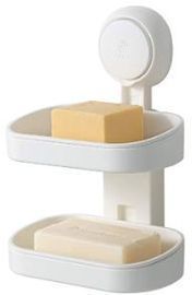Double Layer Soap Holder w/ Suction Cup