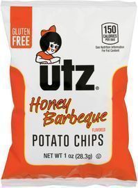 Utz Potato Chips Honey BBQ 1-Oz. Bags 60-Pack