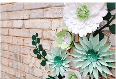 3D Paper Flowers - Set of 19