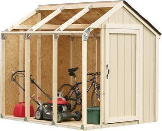 2x4basics Custom Shed Kit with Peak Roof
