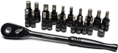 Husky Drive Diamond Bit Ratchet and Socket Set