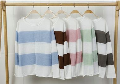 Women's Striped Color Block Sweater