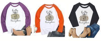 Pumpkin Baseball Tee