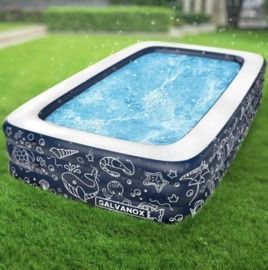 Extra Large 10' x 6' Above Ground Family Sized Inflatable Pool