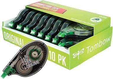 Tombow 68720 MONO Original Correction Tape, 10pk