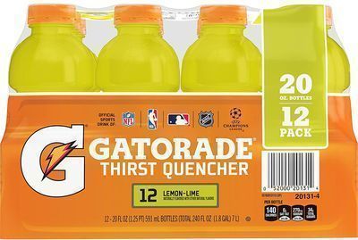 Gatorade Thirst Quencher Lemon-Lime 20-Oz. 12-Pack