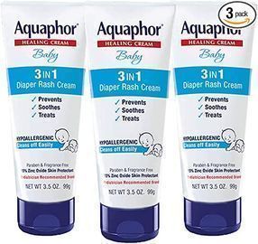 Aquaphor Baby Diaper Rash Cream 3.5oz, 3pk