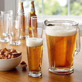 Mainstays 7-Piece Tailgate Glass Pitcher and Drinkware Set